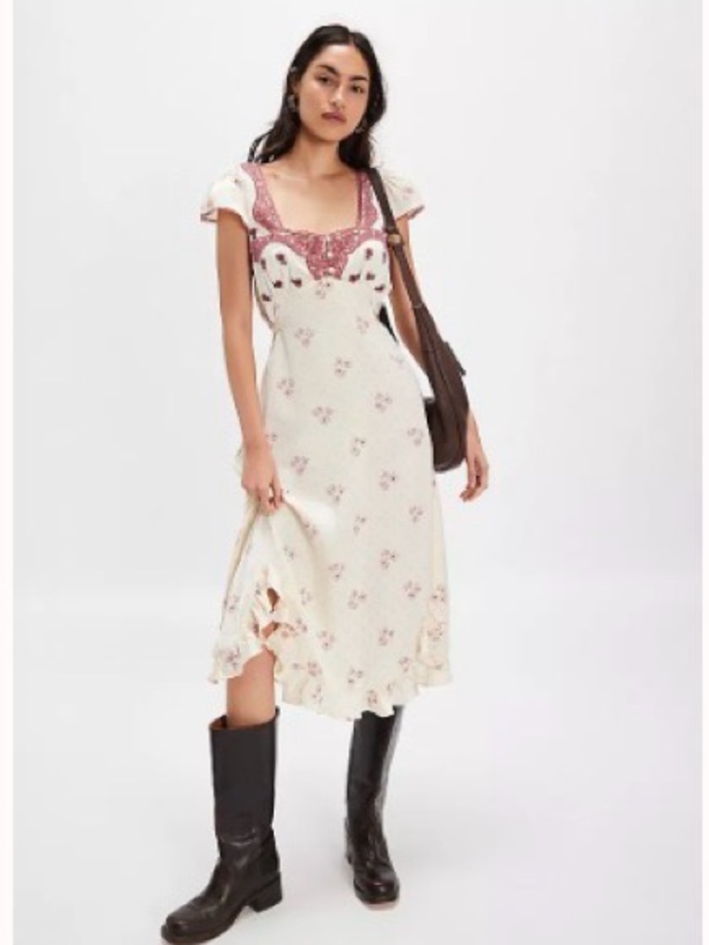 FREE PEOPLE Haven Midi Dress size medium - Picture 3 of 16